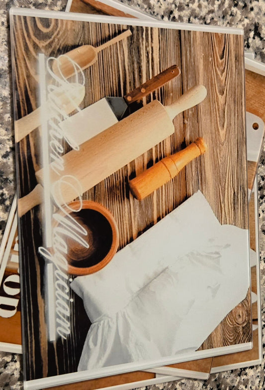 Tempered Glass Cutting Board "Kitchen Magician"