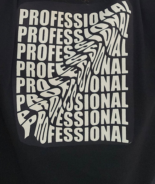 "Professional" T-Shirt, Adult XL, Black